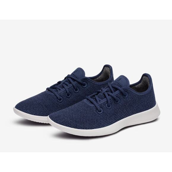 Allbirds men's Tree Runner Breathable‎ Sneaker Shoe size 10 Navy Blue - Picture 1 of 8